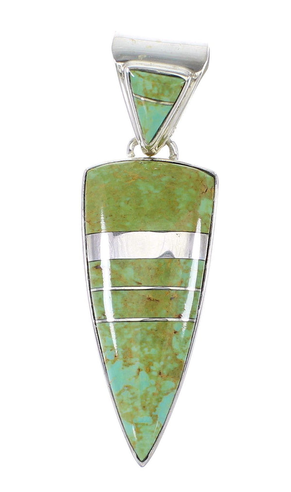 Silver Jewelry Turquoise Southwest Pendant AX95548