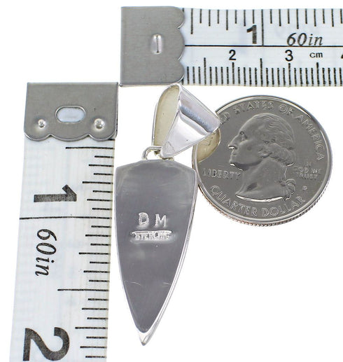 Silver Jewelry Turquoise Southwest Pendant AX95548