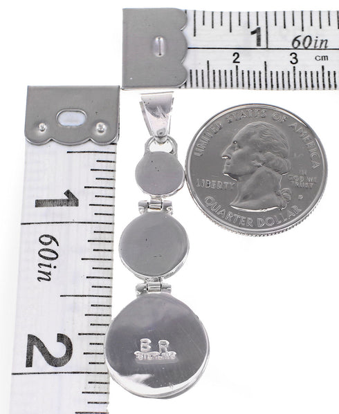 Silver Jewelry Southwest Turquoise Pendant AX95549