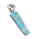 Genuine Sterling Silver Turquoise Opal Southwestern Jewelry Pendant RX95478