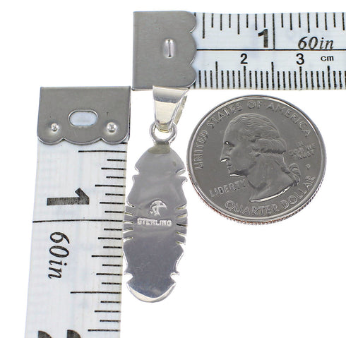 Turquoise Opal Inlay Sterling Silver Jewelry Pendant RX95543