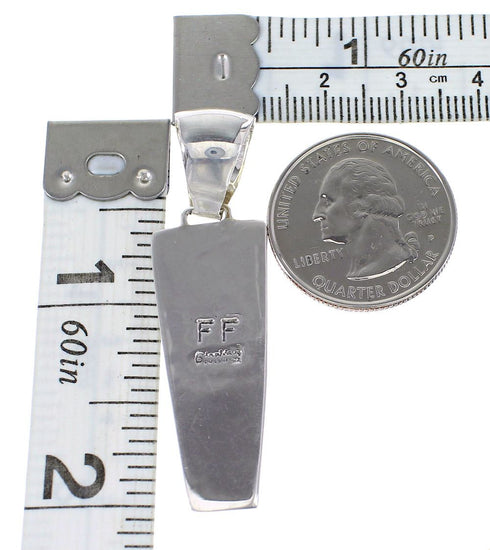 Opal Turquoise Sterling Silver Jewelry Pendant RX95559