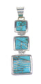 Sterling Silver Turquoise Pendant AX96459