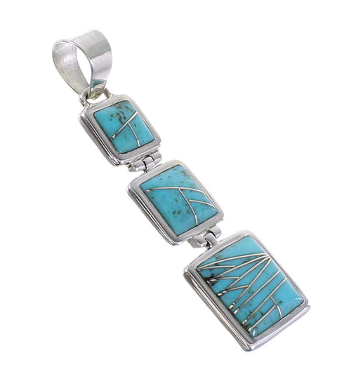 Sterling Silver Turquoise Pendant AX96459