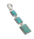 Silver Turquoise Southwestern Pendant AX96463