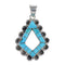Turquoise Silver Southwestern Jewelry Pendant AX96482