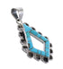 Turquoise Silver Southwestern Jewelry Pendant AX96482