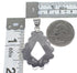 Turquoise Silver Southwestern Jewelry Pendant AX96482