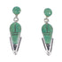 Southwest Sterling Silver Turquoise Post Dangle Earrings AX95986