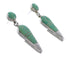 Southwest Sterling Silver Turquoise Post Dangle Earrings AX95986