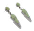 Silver Southwest Turquoise Inlay Jewelry Post Dangle Earrings AX95992