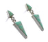 Turquoise Genuine Sterling Silver Post Dangle Earrings AX95994
