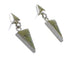 Turquoise Inlay Genuine Sterling Silver Post Dangle Earrings AX95995