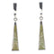 Turquoise Southwest Silver Post Dangle Earrings AX96046