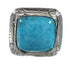 Southwestern Turquoise Sterling Silver Ring Size 5-1/4 AX96428