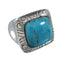 Turquoise Sterling Silver Ring Size 6-1/2 AX96431