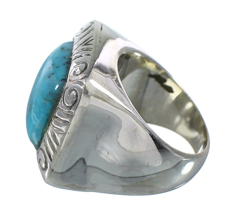 Turquoise Sterling Silver Ring Size 6-1/2 AX96431