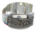 Multicolor Inlay Sterling Silver Cuff Bracelet RS75358