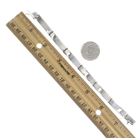 Silver Multicolor Native American Design Link Bracelet EX28430