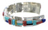Multicolor Inlay And Sterling Silver Southwest Cuff Bracelet EX27443