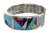 Multicolor Inlay And Authentic Sterling Silver Cuff Bracelet RS40944