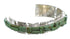 Turquoise Inlay Jewelry Genuine Sterling Silver Cuff Bracelet EX27436