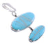 Turquoise And Silver Southwest Pendant AX99118