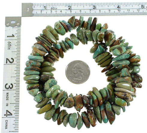 Sterling Silver Turquoise Navajo Bead Necklace AX99932