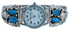 Turquoise Buffalo Sterling Silver Navajo Watch RX108567