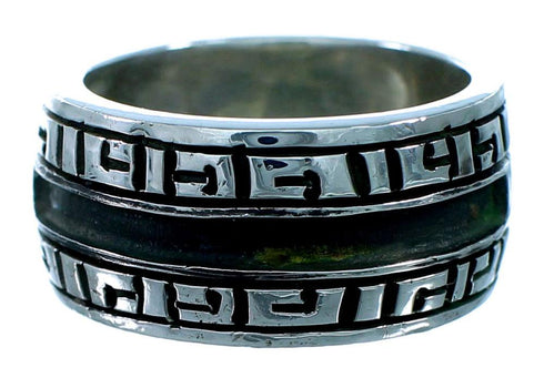 Southwestern Sterling Silver Water Wave Ring Size 8 SX111069