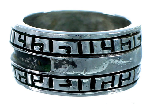 Southwestern Sterling Silver Water Wave Ring Size 8 SX111069