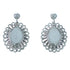 Sterling Silver Concho Post Dangle Earrings RX111018