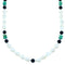 Multicolor Navajo Genuine Sterling Silver Bead Necklace SX111114