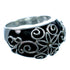 Southwest Jet Silver Jewelry Ring Size 7-3/4 YS60963