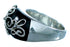 Silver Southwest Jet Ring Size 5-3/4 QX87581