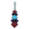 Sterling Silver And Multicolor Southwestern Pendant SX112857