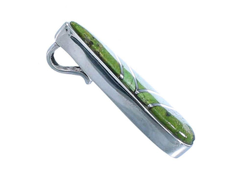 Southwestern Turquoise Inlay Sterling Silver Pendant SX112980
