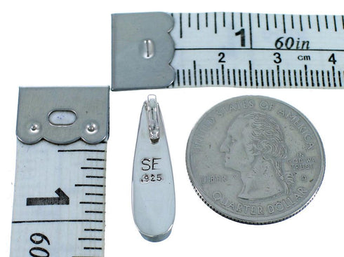 Southwestern Turquoise Inlay Sterling Silver Pendant SX112980