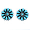 Southwest Turquoise Sterling Silver Post Earrings SX114304