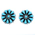 Southwest Turquoise Sterling Silver Post Earrings SX114304