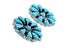 Southwest Turquoise Sterling Silver Post Earrings SX114304