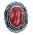 American Indian Sterling Silver Red Oyster Shell Ring Size 7 CS117681