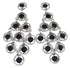 Jet Sterling Silver Chandelier Earrings OS61124