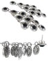 Jet Sterling Silver Chandelier Earrings OS61124