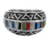 Water Wave Sterling Silver Multicolor Southwest Ring Size 5-1/2 YX75516
