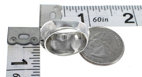 Water Wave Sterling Silver Multicolor Southwest Ring Size 5-1/2 YX75516