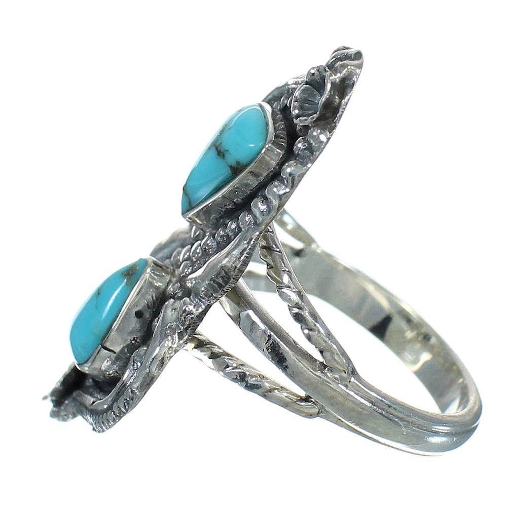 Turquoise Sterling Silver Ring Size 5-1/4 AX89259 – TurquoiseJewelry.com