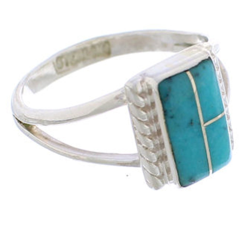 Genuine Sterling Silver Turquoise Ring Size 5 EX42998 ...