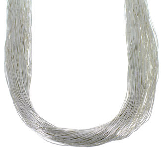 Liquid silver necklace deals